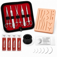 Essential Suture Practice Kit for Medical Students – Reusable Silicone Pad, Surgical Instruments & Carry Case