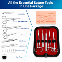 Essential Suture Practice Kit for Medical Students – Reusable Silicone Pad, Surgical Instruments & Carry Case