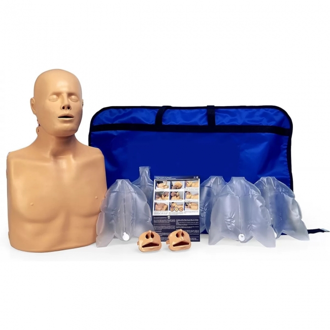 PractiMan CPR Manikin (Advanced) – Dual Mode Infant/Adult | Latex-Free | EU Certified | Made in Spain