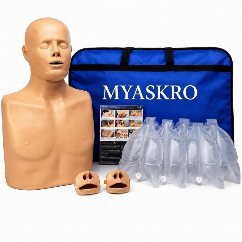 PractiMan CPR Manikin (Advanced) – Dual Mode Infant/Adult | Latex-Free | EU Certified | Made in Spain
