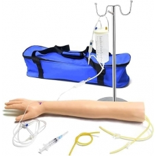 Professional Venipuncture and Intravenous Access Training Arm – Complete with Infusion Setup and Carry Case