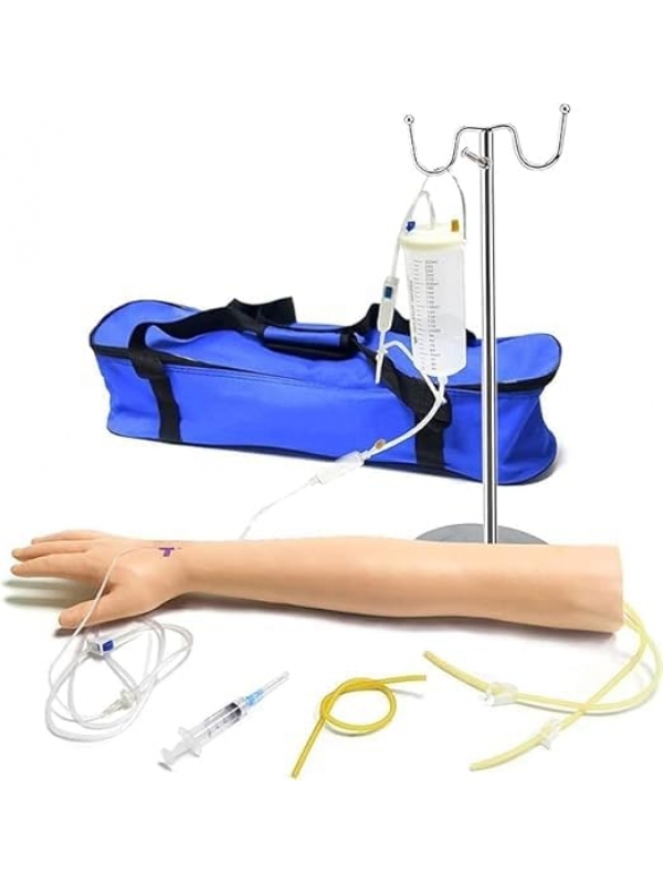 Professional Venipuncture and Intravenous Access Training Arm – Complete with Infusion Setup and Carry Case