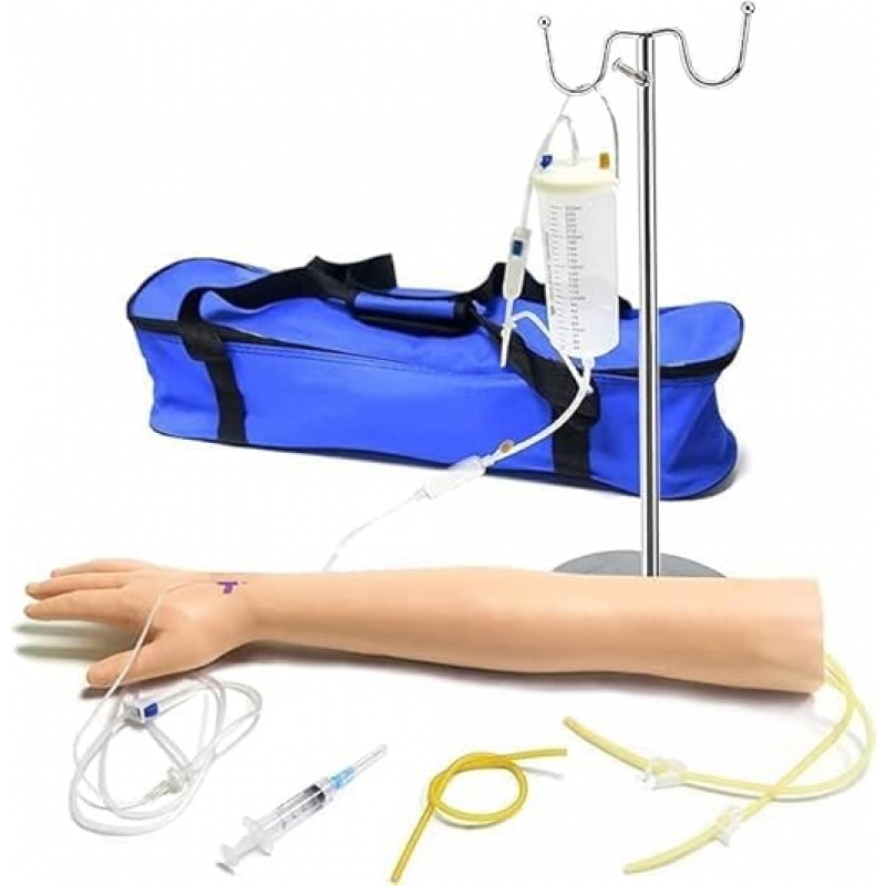 Professional Venipuncture and Intravenous Access Training Arm – Complete with Infusion Setup and Carry Case