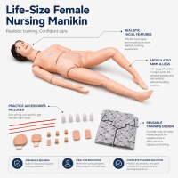 MYASKRO Multi-Functional Nursing Training Manikin for Patient Care