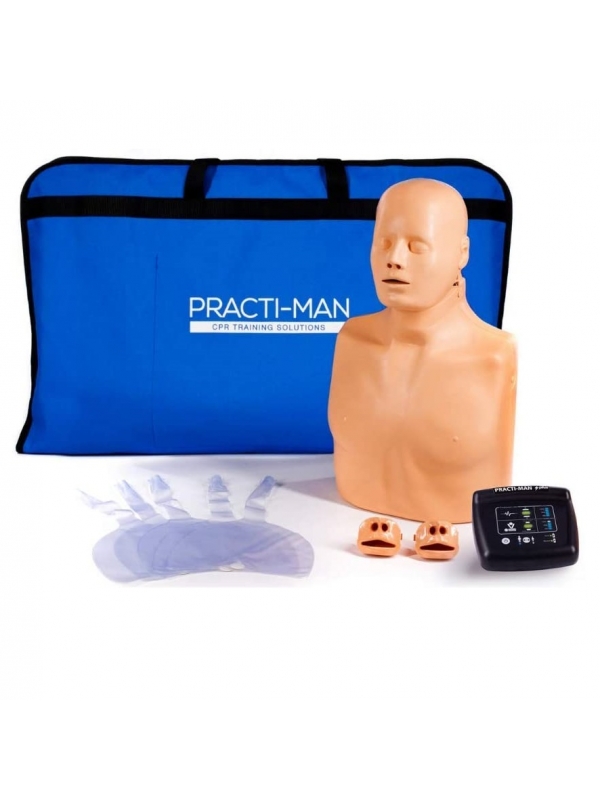 Practi-Man Electronic CPR Manikin With Wireless Monitor & Carry Bag