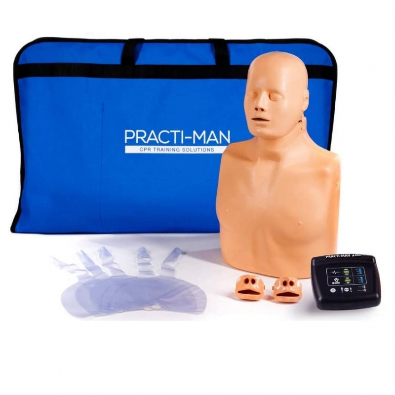 Practi-Man Electronic CPR Manikin With Wireless Monitor & Carry Bag