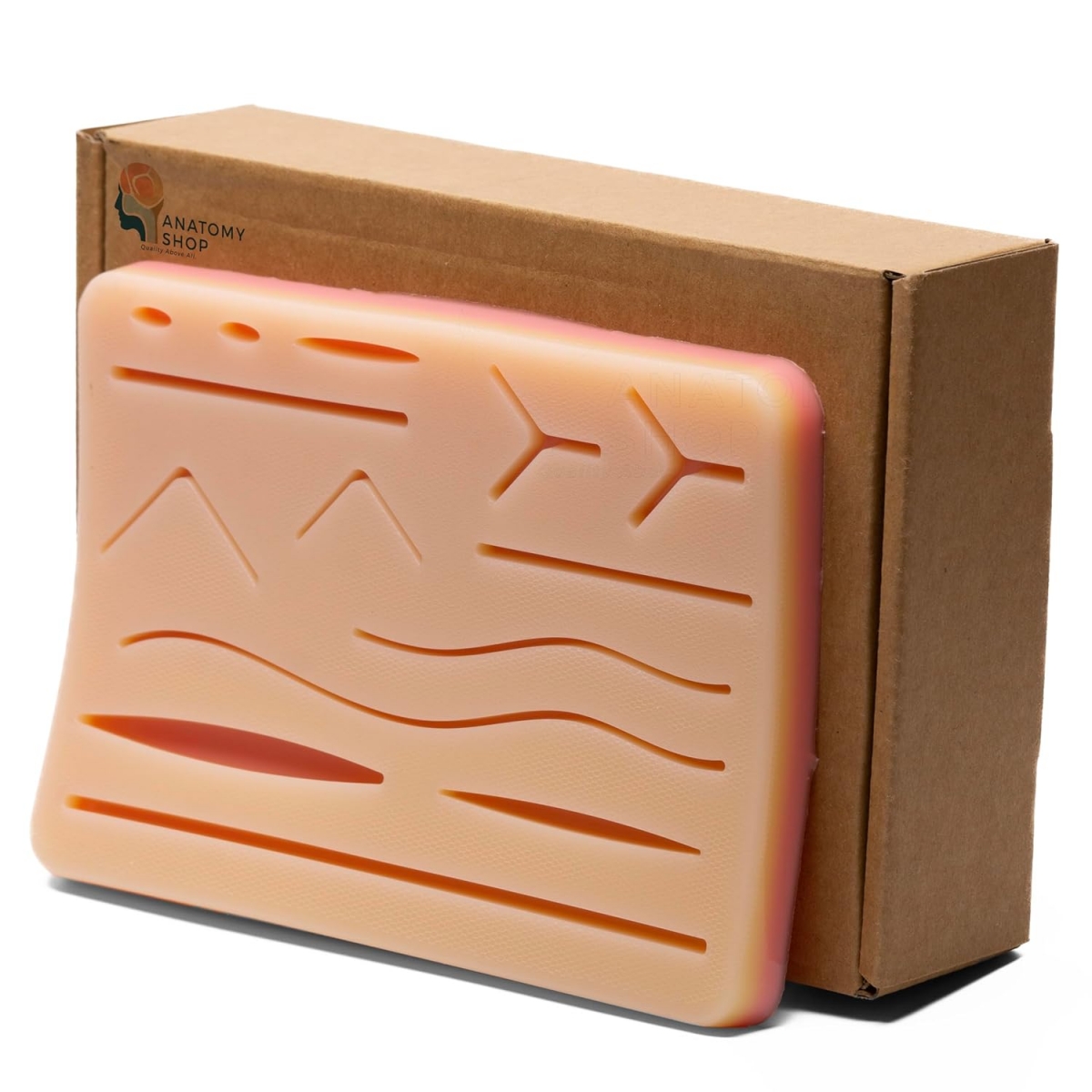 HFD-240 Dual Mesh Suture Pad | 240g, 12mm, 3-Layer RealSkin+ | High Fidelity Simulation for Medical Students, OSCE & Surgical Training - MYASKRO