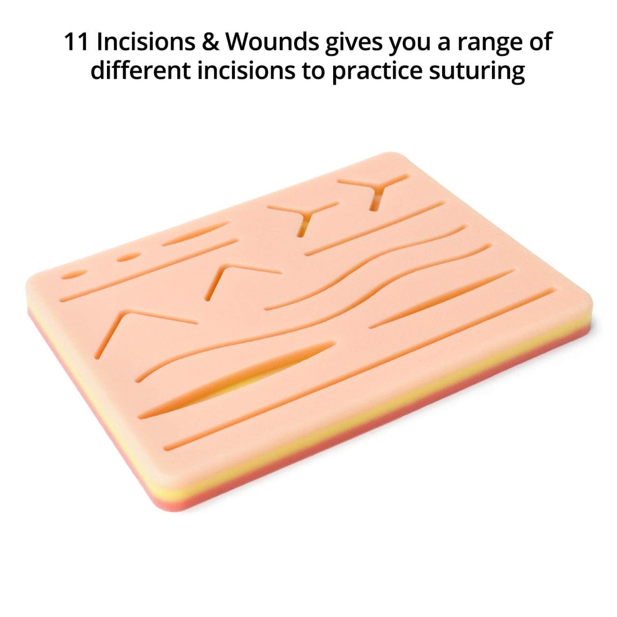 Suturing Pad Large Size With 14 Pre Cut Wounds And 3 Mesh Layers